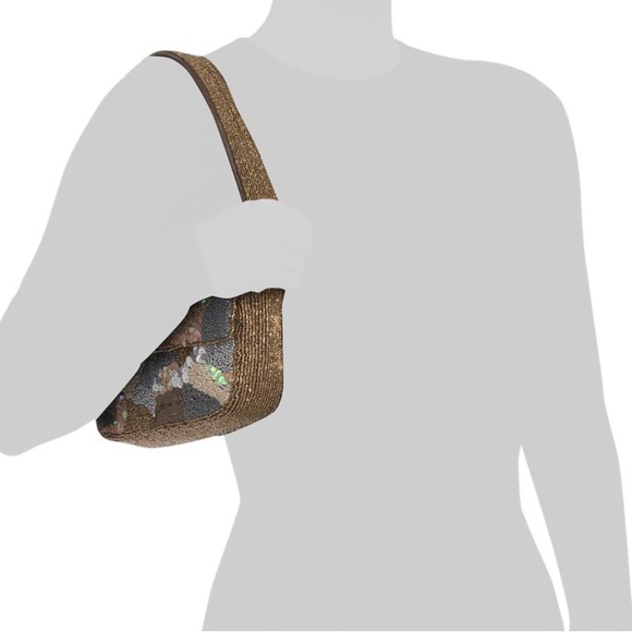 NWT Women America & Beyond Beaded embellished Camouflage landscape shoulder bag - Picture 10 of 10